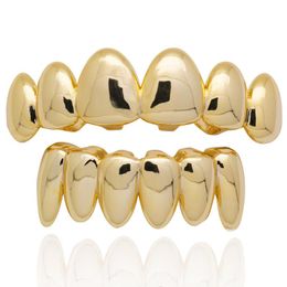 Hip Hop new Teeth Grillz Iced Out Top & Bottom Tooth Set For Men Women 3 Colors Fashion Irregular Tooth Grillz Jewelry