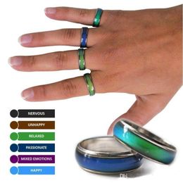 Hot Selling mix size mood band ring changes Colour to your temperature reveal your inner emotion cheap fashion Jewellery