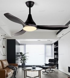 48 inch ceiling fan fans with lights remote control ceeling ventilator lamp bedroom decor modern Silent Motor Home Fixture blade LLFA