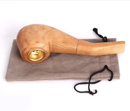 Manufacturer Direct Selling Solid Wood Pipe Log Natural Colour Philtre Pipe Natural Excellent Tobacco Wholesale