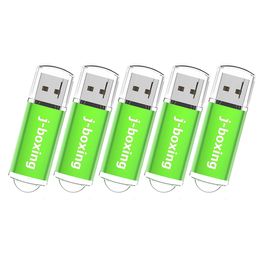 Green 5PCS/LOT Rectangle USB 2.0 Flash Drive Flash Pen Drive High Speed Memory Stick Storage 1G 2G 4G 8G 16G 32G 64G for PC Laptop Thumb Pen