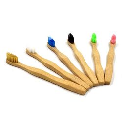 Children Wood Toothbrush Natural Bamboo tooth brushes with soft bristle for kids dental oral care wooden handle teeth clean