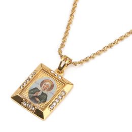 Russia Blessed Matrona of Moscow Pendant Necklaces Catholicism Orthodox Church Virgin Mary Ukraine Jewellery