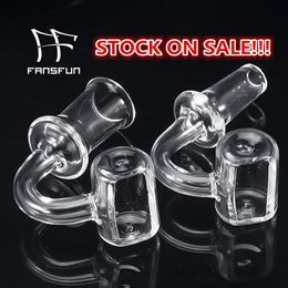 Small Size Trough Quartz Banger Dozer Nail Smoke Polished Clear Joint 2mm thickness Carb cap Glass Bongs Dab Rigs