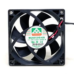 New Original MGT8012MB-A20 MGT8012HB-A20 80*80*20MM 8cm 12V 2wire 3wire cooling fan