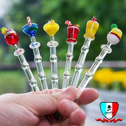 Glass Dabber with 6 Style Glass Oil Dabber Health Stone Pipe Oil Dabber for Water Pipe