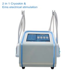 Body slimming 2 in 1 cryo with EMS fat freezing cryolipolysis machine for abdomen waist arm leg sculpting equipment