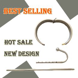 Newest Bondage Stainless Steel Metal Multi Choices Slave Collor With Anal Hook Women Man Neck Body Restraint Aid Bdsm Fetish Bondage