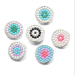 NOOSA Snap Jewelry Colourful Resin Beads Snap Buttons fit 18mm snap button bracelet Jewelry