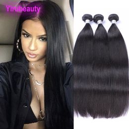 Malaysian Human Hair Long Inches 2 Bundles Straight Hair Weaves Two Pieces/lot 95-100g/piece Wholesale Straight