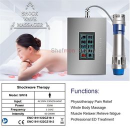 shockwave therapy massagers machine ED treatment shock wave shoulder joints pain relief body massage 7 heads