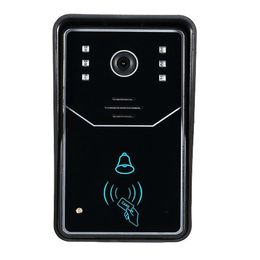 ENNIO ENNIO Touch Key Wifi DoorBell Wireless Video Door Phone Home Intercom System IR RFID Camera