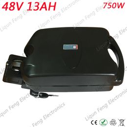 Free Customs 48V 10AH battery 48V 13AH Lithium Battery 48V 13AH electric bike battery with 54.6V 2A Charger for 500W 750W motor.