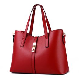 HBP Handtasche Tragetasche Umhängetaschen Damen Retro Geldbörse Rote Farbe