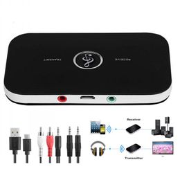 B6 2 in 1 Wireless Bluetooth 4.1 Receiver Transmitter Audio 3.5mm Adapter For PC Smartphone Bluetooth Receiver Transmitter Aux