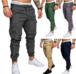 Designer Mens Cross-Pantalon chino skinny Jogger Joggers Camouflage Mode Hommes populaire Sarouel Pantalons de couleur longue solides Hommes Pantalons S-4XL