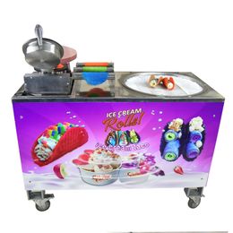 Free shipping to door Kolice Commercial Food Processing Equipment Taco Rolling Maker with fried ice cream machine