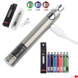 MOQ 5Pcs UGO-V3 Vape Battery 510 Thread Preheat Vaporizer Pen Variable Voltage Batteries With Micro USB Cable for Atomizer Cartridges