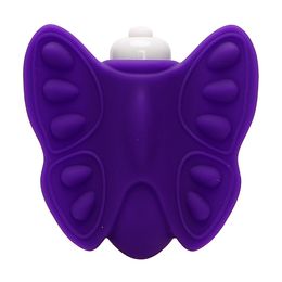 Butterfly vibrator panties silicone Wearable vibrator Stimulate Body massager for Women Sex toy Pink/Purple Available