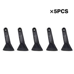 Plastic Black Pollen Scrapers for Herb Smoking Accessories 5pcs Per Pack Smoke Grinder Crusher Pipe Accessory
