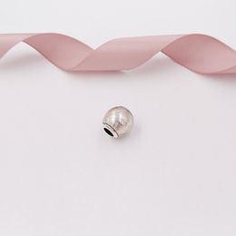 Andy Jewel Authentic 925 Sterling Silver Beads Glitter Ball Charm Silvery Glitter Enamel Charms Fits European Pandora Style Jewellery Bracelets & Neckla