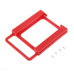 2.5" to 3.5" SSD HDD Notebook Hard Disc Drive Mounting Rail Adapter Bracket Holder with Screws Red Wholesale 160