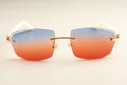 2021 New Lens Sunglasses Fashion Luxury Ultra Light Factory Colour Natural 3524015 Aztec Engraving Direct Sunglasses Menev