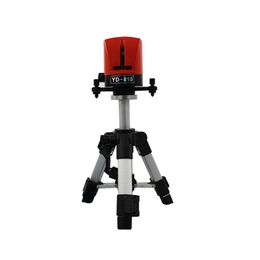 Freeshipping 360 degree self-leveling Cross Red Laser Level Wave length 635nm 2 line 1 point Mini portable Instrument + AT280 Tripod