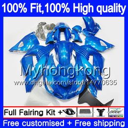 Injection For KAWASAKI ZX 14R ZZR1400 2006 2007 2008 2009 2010 2011 Metal blue 223MY.127 ZZR-1400 ZX-14R ZX14R 06 07 08 09 10 11 Fairings