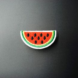 Watermelon (Size:2.1x5.7cm) DIY Cloth Badges Embroidered Applique Sewing Clothes Stickers Apparel Accessories