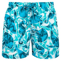 Vilebre Brand Board Shorts Men Bermuda Vilebre Turtle Printing Man Boardshort 100% Quick Dry Men's Swimwear fzw1688
