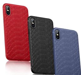 New Crocodile Pattern Phone Case For iPhone 11 pro Max XR 8 7 6 Soft TPU Cover Built In Metal Back Cases