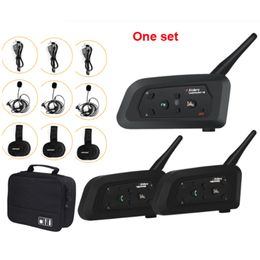 3-Way Football Referee Walkie Talkie Intercom Headset Vnetphone V6C 1200M Full Duplex Bluetooth MP3 Headphone Wireless Soccer Interphone