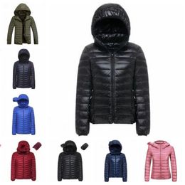 Men Thermal Sports Down Coats Winter Down Coat Female Ultralight Hooded Parkas Solid Casual Down Jackets Hoodies Outerwear Jumper AZYQ6721