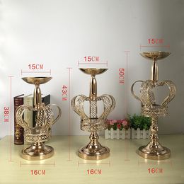 New style European style single stem gold metal candlestick candle holder best0780