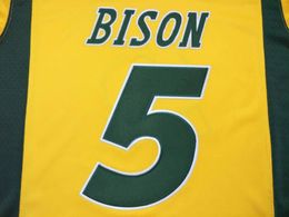 CUSTOM Men,Youth,women,toddler, ND State Bison Personalised ANY NAME AND NUMBER ANY SIZE Stitched Top Quality College jersey