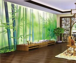 Fresh bamboo forest simple green bamboo tv background wall beautiful scenery wallpapers