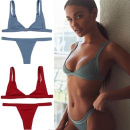 Sexy Swimwear Women micro bikini 2019 mujer Swimsuit Women swimming suit Bikinis Set Vintage Beach biquinis feminino