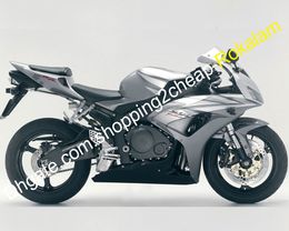 For Honda Cowling CBR1000RR 2006 2007 CBR1000 RR Silver Grey Black CBR 1000RR 06 07 Motorcycle Fairing Kit (Injection molding)