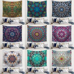 Variety of Nordic Mandala Print Tapestry Background Beach Towel Hippie Throw Yoga Mat Indian Polyester Wall Decoration SZ545