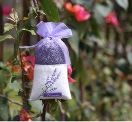 Purple Cotton Organza Lavender Sachet Bag DIY Dried Flower Sweet Bursa Wardrobe Mouldproof Gift Bag 200pcs lin4577