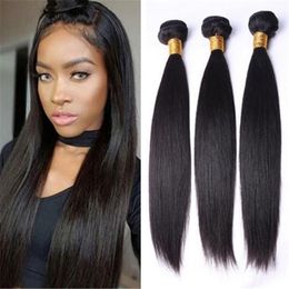 Brazilian Virgin Hair Straight Unprocessed Bundles Deal Hair Weft Weaves