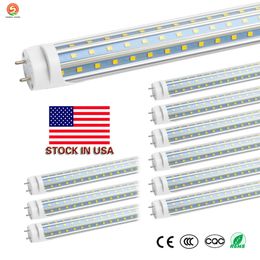 25 Pack 4FT V-Shaped T8 LED Tube 60W=150W Fluorescent Clear Cover 6000K Daylight Deluxe Double Ended Power + Stock in US