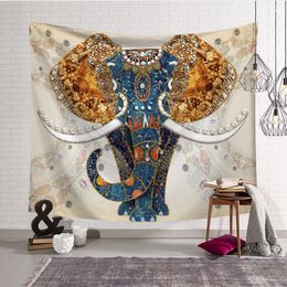 indian elephant tapestry boho home decor wall hanging tapiz decoration bohemian dorm room farmhouse tenture mural
