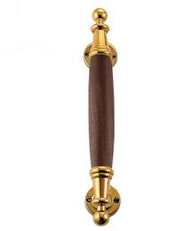 2PC/LOT Entrance Door Handle Solid Wood Pull Handles Length 300mm For Entry/Front Wooden Doors