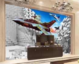 3d Wallpaper Mural Realistic Fighter Thrilling Wall HD Superior Interior Decorations Wall paper