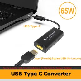 -DC USB tipo C de alimentación portátil adaptador convertidor de conector jack Plaza enchufe hembra de tipo C Cargador para Macbook Lenovo Hp