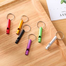 Whistle Mini Alloy Keychain Outdoor Survival Whistle Rescue Whistles Dog Training Whistles Outdoor Product Fashion Novelty Gift W8468