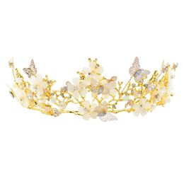 New rhinestone flower headband butterfly pearl bride bridesmaid headband trend fashion exquisite hair accessories