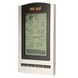 Freeshipping LCD Digital Weather Station with Indoor Outdoor Wireless Temperature Humidity Silver Black